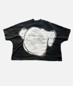 Front view of Billionaire Studios Billdog Tee Black Close-up of Billdog graphic on black t-shirt Model wearing Billionaire Studios Billdog Tee Black – side view Back design and fit of the Billionaire Studios Billdog Tee
