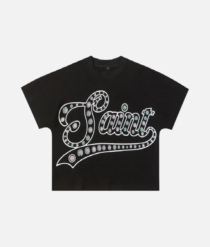Billionaire Studios Casual Loose Tee Black front view Oversized black streetwear tee with logo Loose fit black tee by Billionaire Studios – side profile Casual black cotton t-shirt styled with jeans
