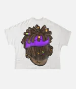 Billionaire Studios Billionaire Boy Logo Tee White front view Close-up of Billionaire Boy logo on white tee Model wearing Billionaire Studios white logo tee Back design of Billionaire Boy Tee Billionaire Studios streetwear collection