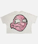 "Billionaire Studios Bills Brain Tee White front view" "Close-up of Bills Brain design on Billionaire Studios Tee" "Model wearing Billionaire Studios Bills Brain Tee White" "Streetwear outfit with Billionaire Studios white tee"