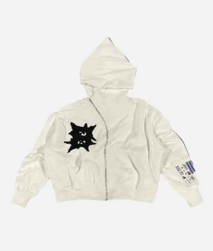 “Billionaire Studios Bloo Gradient Scale Zip Hoodie Front View” “Streetwear Hoodie with Blue Gradient Design” “Close-up of Gradient Zip Hoodie Texture” “Model Wearing Bloo Gradient Hoodie by Billionaire Studios”