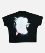 “Front view of Billionaire Studios Blue Dog Logo Tee White” “Back design of Billionaire Studios Blue Dog T-Shirt White” “Close-up of Blue Dog logo on Billionaire Studios Tee” “Model wearing Billionaire Studios White Blue Dog T-Shirt”