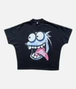 Front view of Billionaire Studios Blue Dog Logo Tee White” “Back design of Billionaire Studios Blue Dog T-Shirt White” “Close-up of Blue Dog logo on Billionaire Studios Tee” “Model wearing Billionaire Studios White Blue Dog T-Shirt”