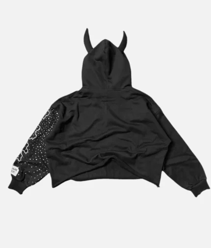 billionaire-studios-bluto-demon-hoodie-black-front-view billionaire-studios-demon-hoodie-graphic-closeup oversized-black-hoodie-with-demon-print luxury-streetwear-hoodie-for-men-and-women
