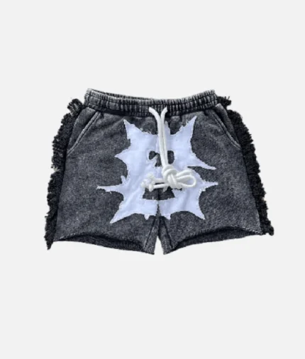 Billionaire Studios Bluto Hippie Shorts front view Comfortable lightweight Bluto Hippie Shorts by Billionaire Studios Trendy bohemian style Billionaire Studios Bluto Hippie Shorts Durable and breathable Billionaire Studios Bluto Hippie Shorts