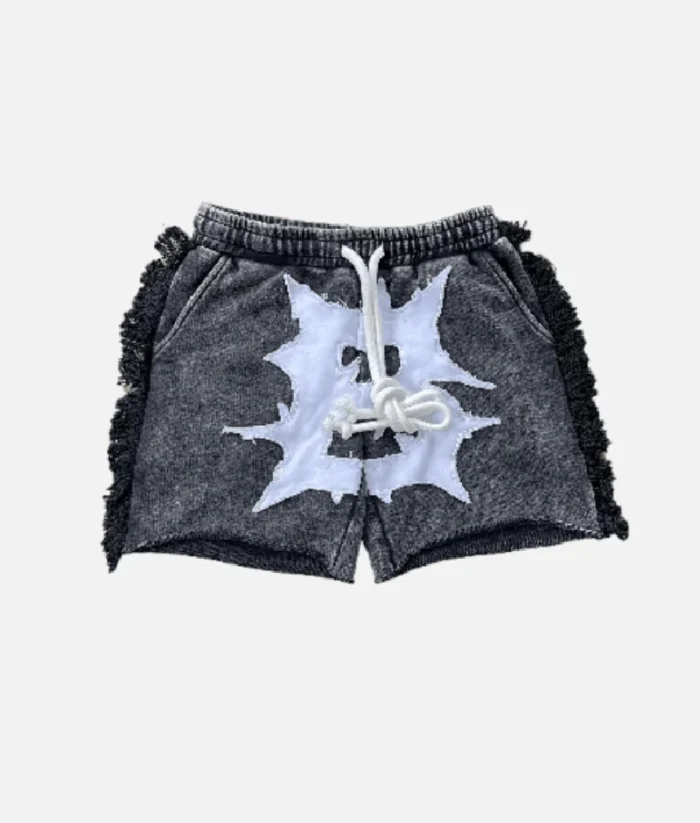 Billionaire Studios Bluto Hippie Shorts front view Comfortable lightweight Bluto Hippie Shorts by Billionaire Studios Trendy bohemian style Billionaire Studios Bluto Hippie Shorts Durable and breathable Billionaire Studios Bluto Hippie Shorts