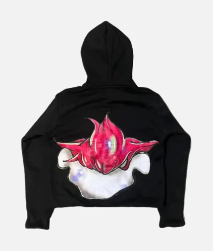 Billionaire Studios Dloo Hoodie Black front view" "Close-up of Billionaire Studios logo on Dloo Hoodie" "Model wearing Billionaire Studios Dloo Hoodie Black" "Streetwear look with Billionaire Studios Black Hoodie"