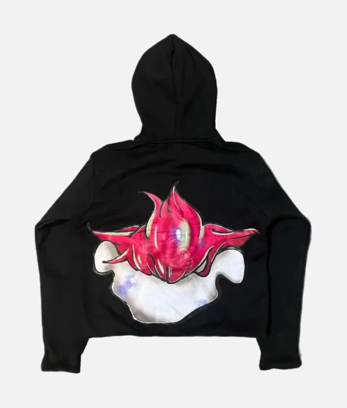 Billionaire Studios Dloo Hoodie Black front view" "Close-up of Billionaire Studios logo on Dloo Hoodie" "Model wearing Billionaire Studios Dloo Hoodie Black" "Streetwear look with Billionaire Studios Black Hoodie"