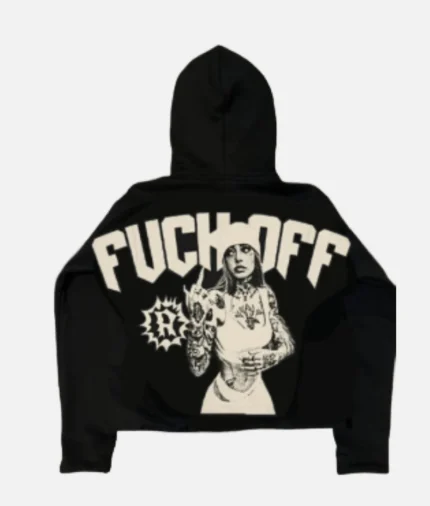 billionaire-studios-fuck-off-hoodie-black-front-view billionaire-studios-hoodie-black-back-design fuck-off-hoodie-black-streetwear-styling limited-edition-billionaire-studios-hoodie-details