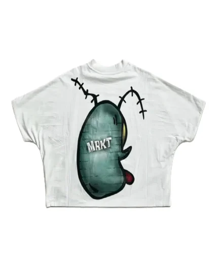 billionaire-studios-mrkt-logo-tee-white-front-view billionaire-studios-white-logo-tee-side-profile mrkt-logo-tee-white-men-fashion white-streetwear-tshirt-by-billionaire-studios