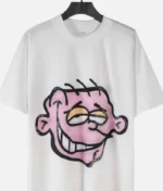 “Billionaire Studios New Fashion Head Printed Tee Off White front view” “Close-up of Billionaire Studios head print on off-white tee” “Model wearing Billionaire Studios printed tee in off white” “Street style look featuring Billionaire Studios fashion tee”
