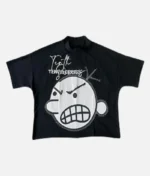 billionaire-studios-no-squares-tee-black-front-view no-squares-black-tee-streetwear-style luxury-heavyweight-cotton-tshirt-menswear billionaire-studios-tee-black-back-design