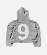 ALT: Billionaire Studios Normalize Art Hoodie Foggy front view ALT: Normalize Art Hoodie back graphic close-up ALT: Model wearing Billionaire Studios Normalize Hoodie in foggy color ALT: Streetwear styling of Normalize Art Hoodie by Billionaire Studios