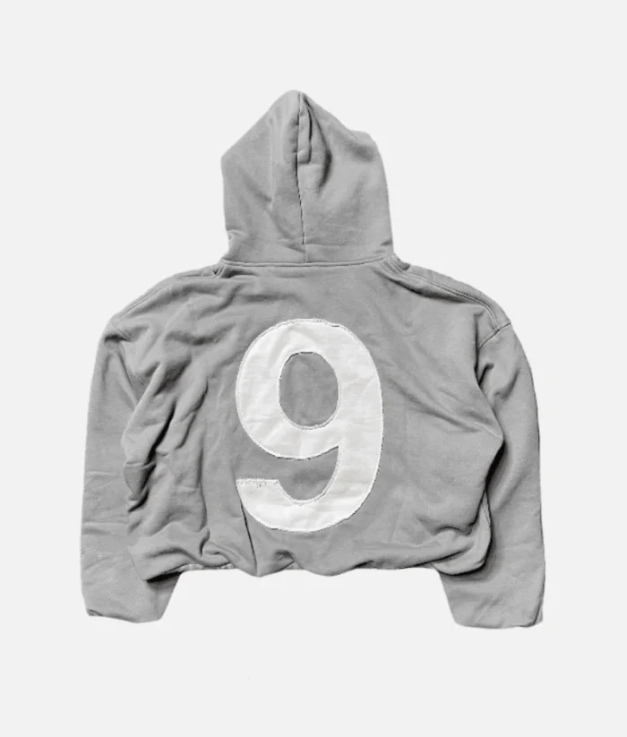 ALT: Billionaire Studios Normalize Art Hoodie Foggy front view ALT: Normalize Art Hoodie back graphic close-up ALT: Model wearing Billionaire Studios Normalize Hoodie in foggy color ALT: Streetwear styling of Normalize Art Hoodie by Billionaire Studios