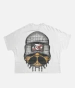 "Front view of Billionaire Studios Touch Tee White" "Close-up of Billionaire Studios logo on white t-shirt" "Model wearing Billionaire Studios Touch Tee White streetwear outfit" "Billionaire Studios premium cotton t-shirt flat lay"