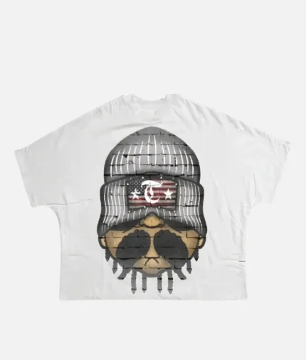 "Front view of Billionaire Studios Touch Tee White" "Close-up of Billionaire Studios logo on white t-shirt" "Model wearing Billionaire Studios Touch Tee White streetwear outfit" "Billionaire Studios premium cotton t-shirt flat lay"