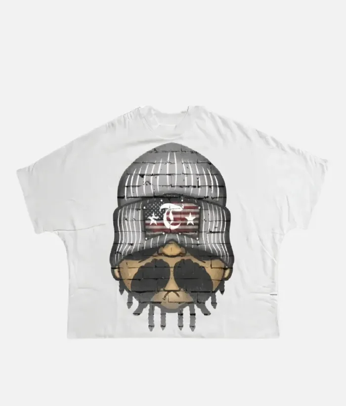 "Front view of Billionaire Studios Touch Tee White" "Close-up of Billionaire Studios logo on white t-shirt" "Model wearing Billionaire Studios Touch Tee White streetwear outfit" "Billionaire Studios premium cotton t-shirt flat lay"