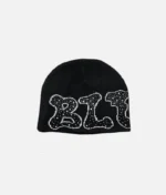 Billionaire Studios Wimpy Kid Beanie Black front view” “Close-up of Wimpy Kid embroidery on black beanie” “Streetwear model wearing Billionaire Studios beanie” “Unisex black beanie styled with streetwear outfit”